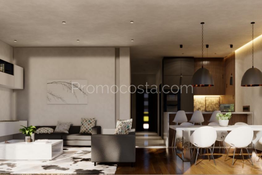 Palau Saverdera, Casa de obra nueva con piscina
