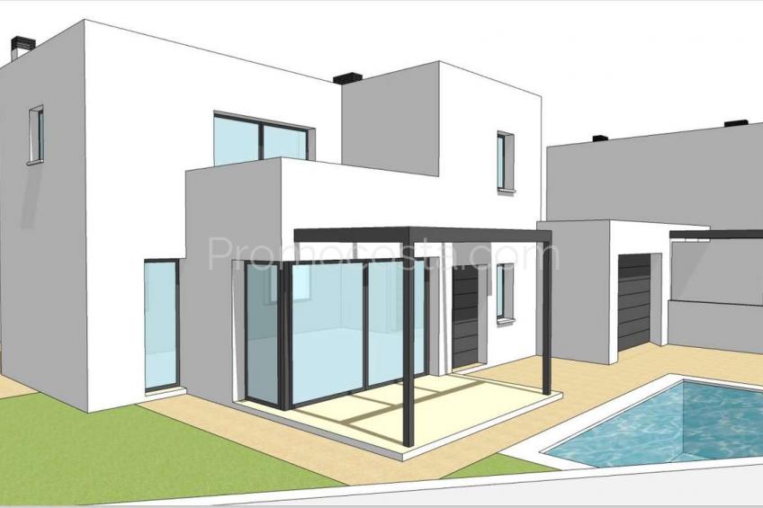 L'Escala, Maison de nouvelle construction avec piscine privée et garage    